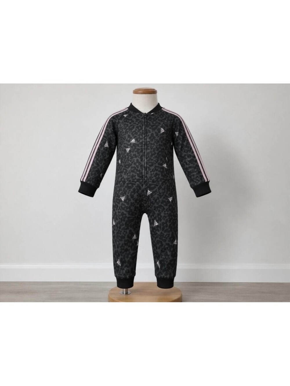 Baby Girl 9 mo Adidas Black purple jump suit